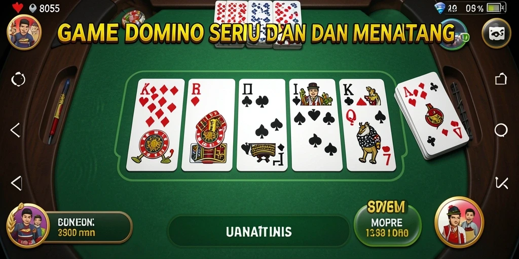 Screenshot utama 8055 menampilkan gameplay domino yang seru.