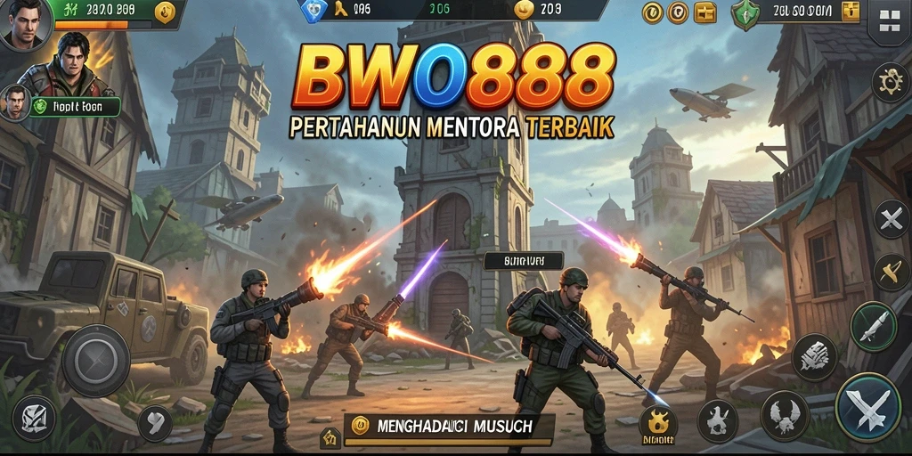 Tampilan gameplay BWO888 yang menegangkan dalam Tower Defense.