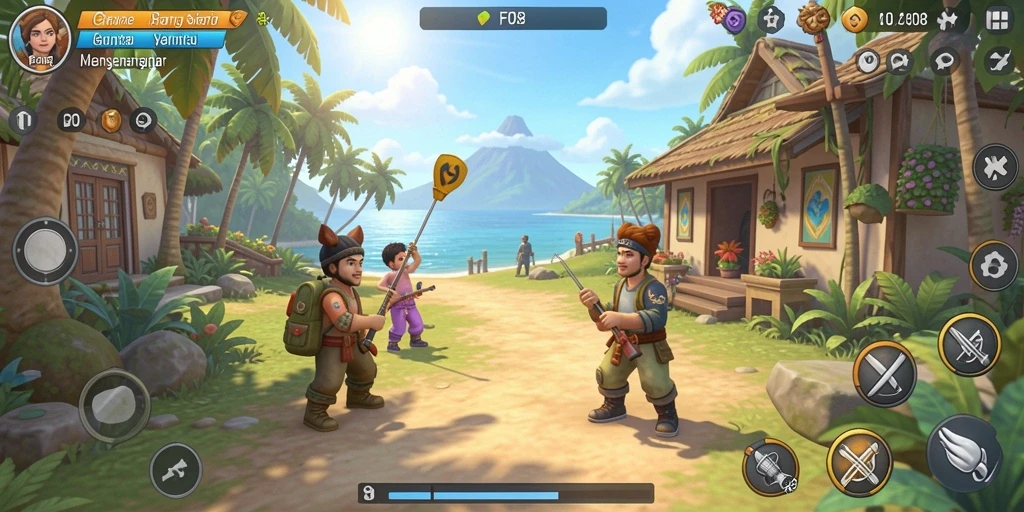 Tampilan gameplay FO8 yang seru dan menghibur.
