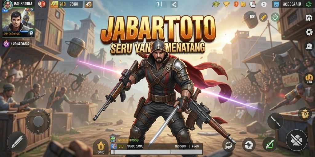Gameplay intens JABARTOTO dalam pertempuran Battle Royale.