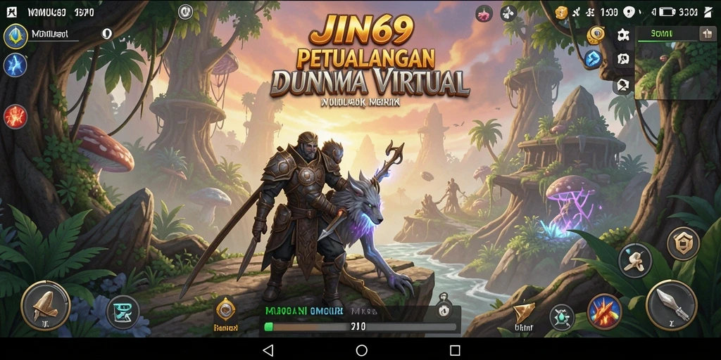 Screenshot menunjukkan karakter dalam aksi gameplay JIN69 yang seru.