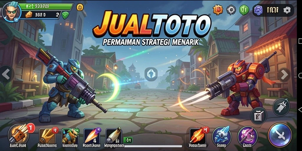 Screenshot gameplay JUALTOTO yang menunjukkan strategi dan kerjasama antar pemain.