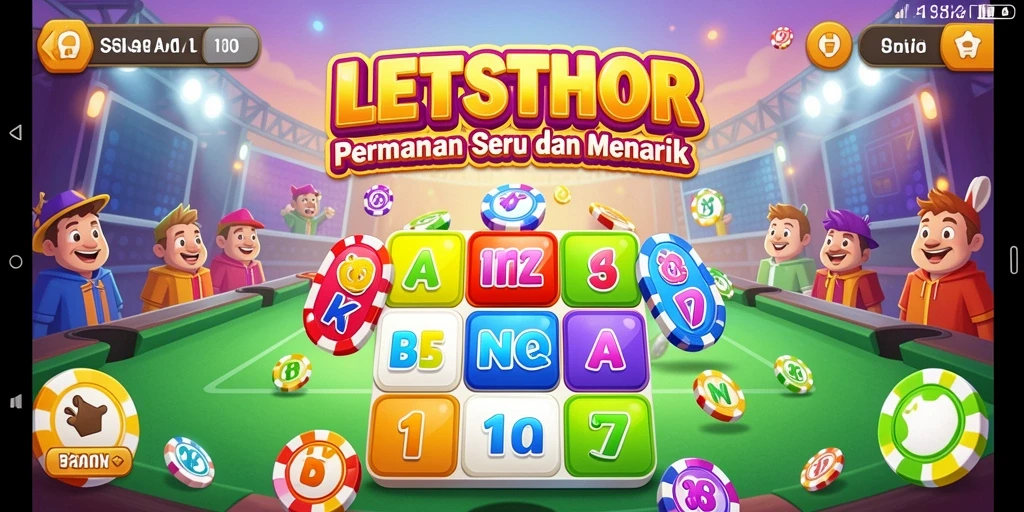 Tampilkan gameplay seru di LETSTHOR saat bermain Bingo.