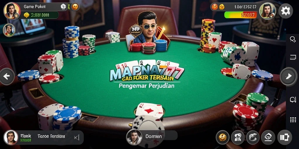 Tampilan menarik dari gameplay Poker di MAPNA777.