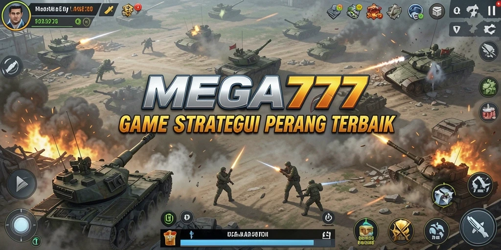 Gameplay dinamis MEGA777 dengan strategi perang yang menegangkan.