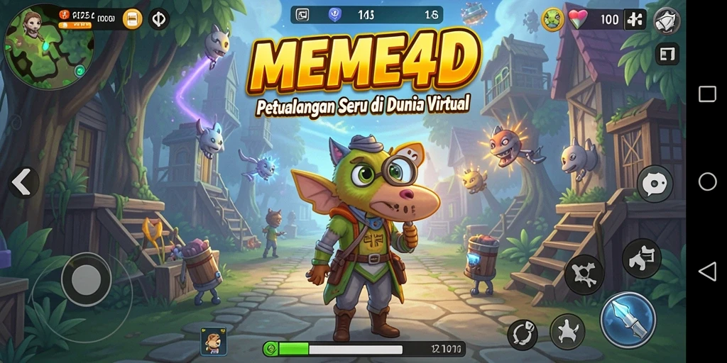 Gameplay seru dan penuh tantangan di dunia MEME4D.