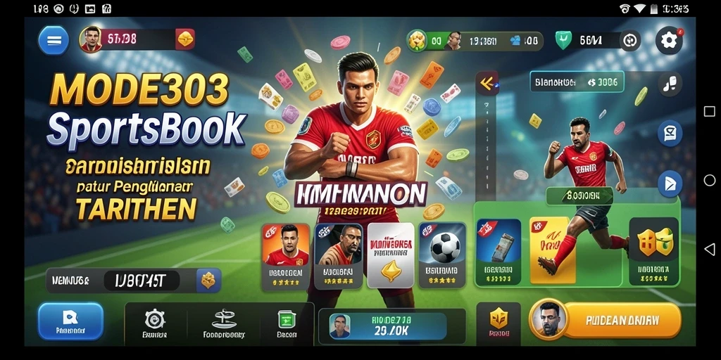 Screenshot MODE303 menunjukkan pengalaman taruhan yang mendebarkan.