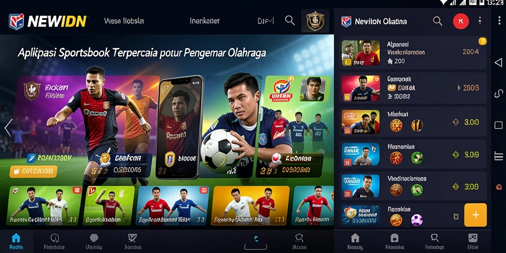 Tampilan gameplay taruhan olahraga yang menarik di NEWIDN.