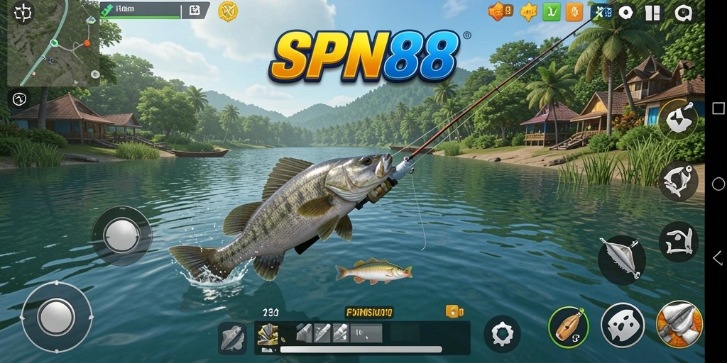 Tampilan permainan memancing SPN88 yang memukau dan realistis.