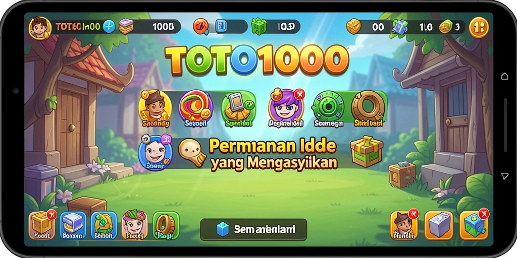Tampilan gameplay TOTO1000 yang menawan dan interaktif.
